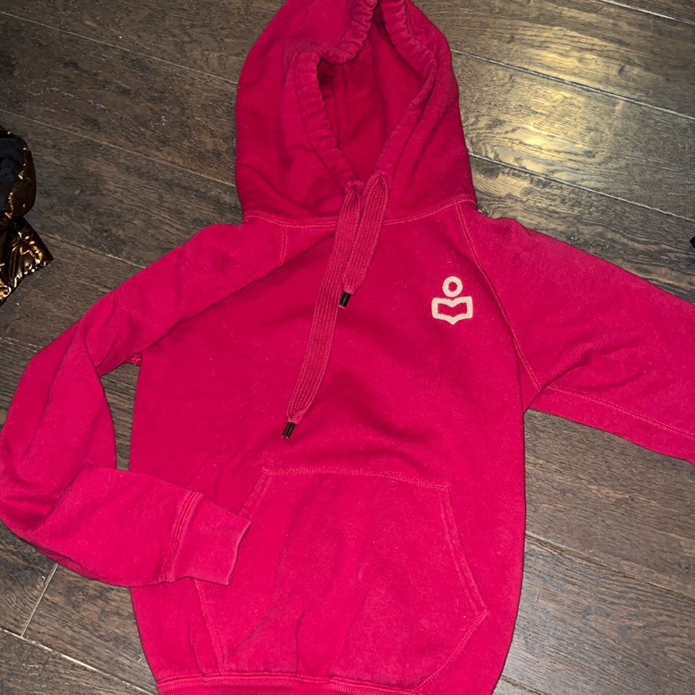 Red Isabel deep red cozy Etoile hoodie sweatshirt.  Great condition.